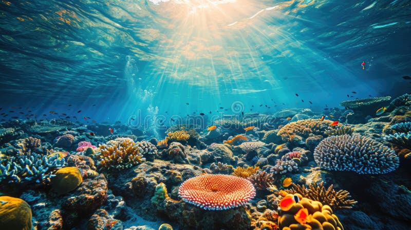 An underwater coral reef scene, diverse marine life, vivid colors, showcasing the beauty and diversity of ocean life. Underwater photography, coral reef ecosystem, diverse marine life AI generated. An underwater coral reef scene, diverse marine life, vivid colors, showcasing the beauty and diversity of ocean life. Underwater photography, coral reef ecosystem, diverse marine life AI generated