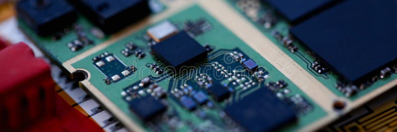 Un servizio di riparazione del computer degli impiegati fotografie stock