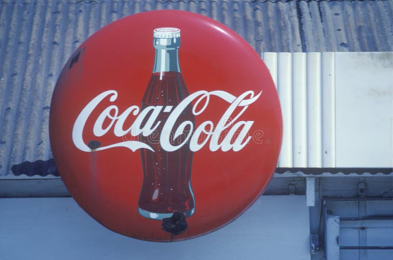 Un signe qui lit le ½ de ¿ de Cocos-Colaï de ½ de ¿ d'ï photographie stock Un signe qui lit le ½ de ¿ de Cocos-Colaï de ½ de ¿ d'ï photographie stock