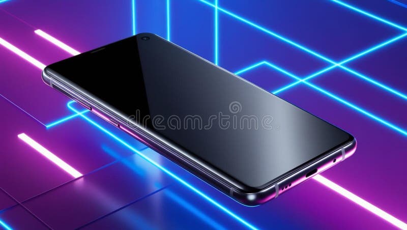 Un smartphone modern elegant royalty free illustration