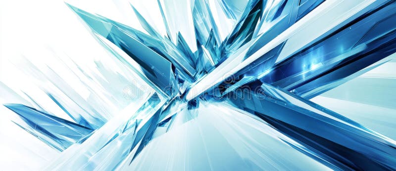 Un tapet cu un design abstract al formelor geometrice albastre stock images