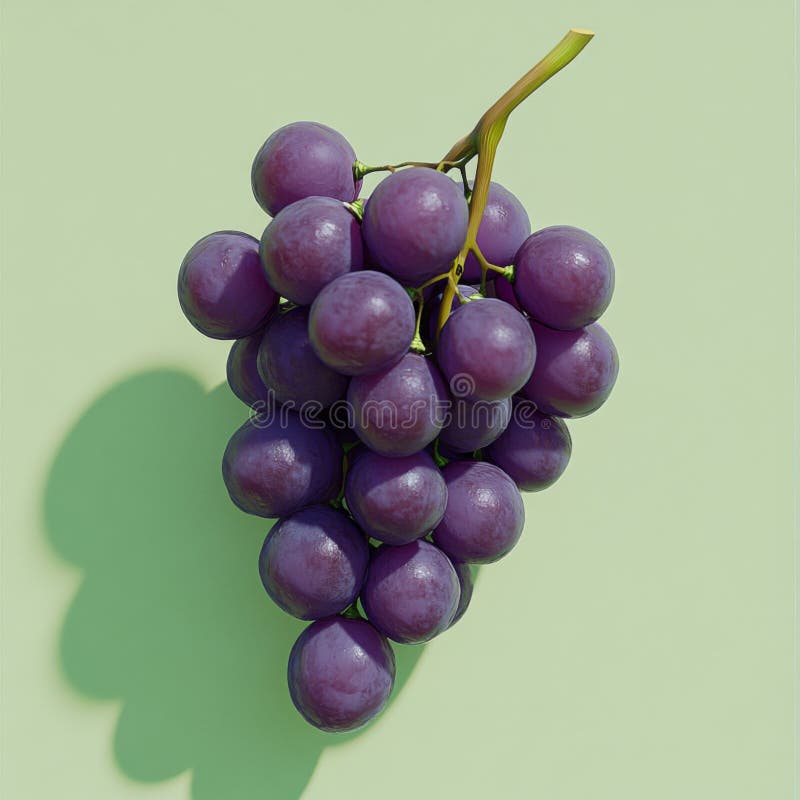 Un tas de raisins violets suspendus à une vigne. Cette image capture la beauté et la fraîcheur du fruit. Idéal pour manger photo libre de droits