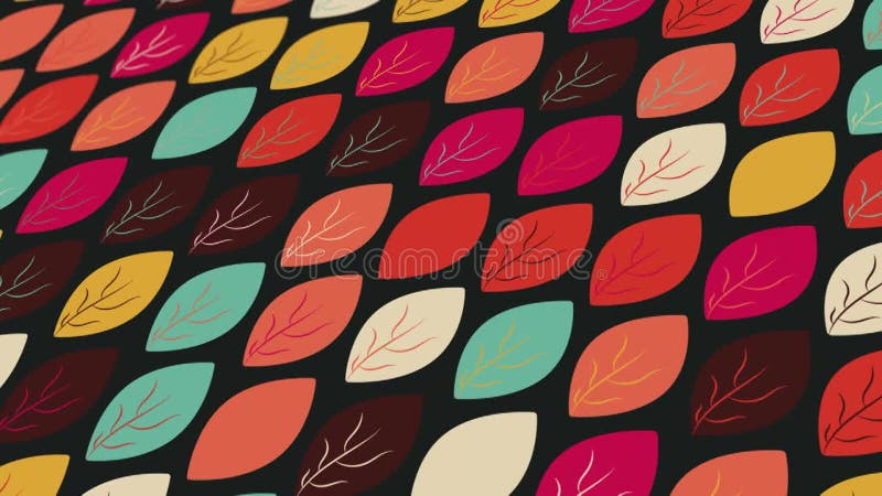 Un tipar abstract animat cu elemente geometrice în frunzele formularului. fundal gradient multicolorat royalty free illustration