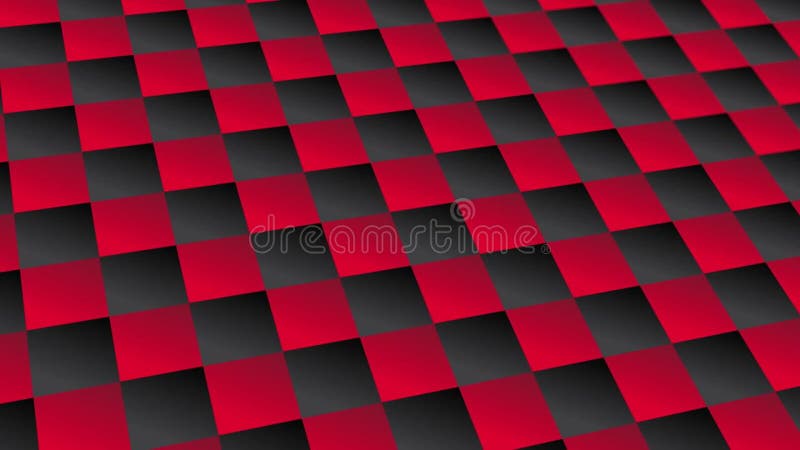Un tipar abstract cu elemente geometrice verificate animate. fundal gradient negru roșu royalty free illustration