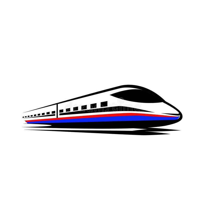 Un tren cu marcatori cu pictograme vectoriale vector illustration