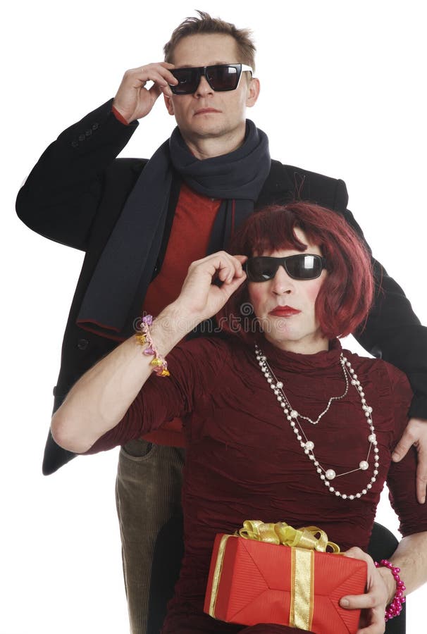 Un uomo e un uomo fotografia stock libera da diritti