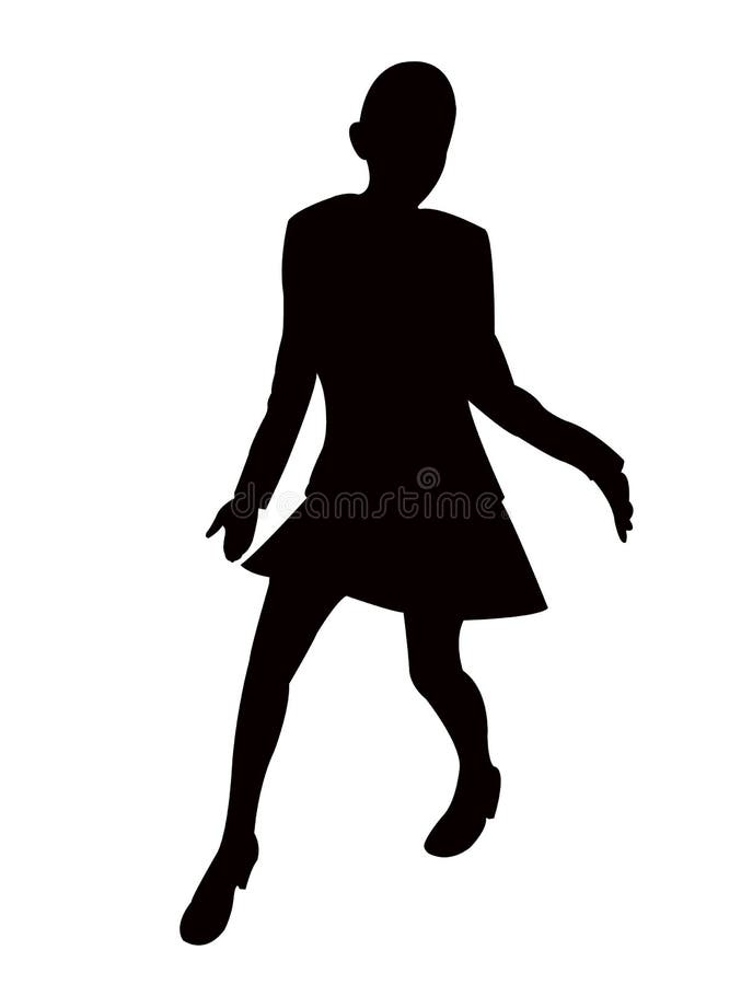Un vecteur de danse de silhouette de corps de fille d'adolescent illustration de vecteur Un vecteur de danse de silhouette de corps de fille d'adolescent illustration de vecteur