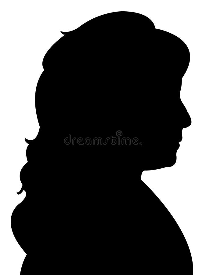 Un vettore della siluetta della testa di signora royalty illustrazione gratis Un vettore della siluetta della testa di signora royalty illustrazione gratis