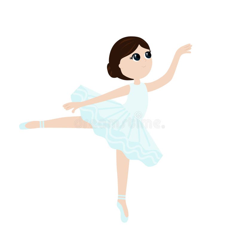 Una Bailarina De Ballet Bailando Fácil Y Elegantemente Y Es Feliz.  Ilustración del Vector - Ilustración de manera, danza: 239970532