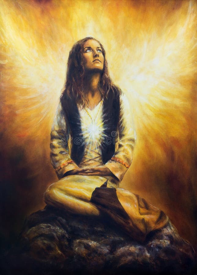 Una bella pittura a olio su tela di una giovane donna in historica illustrazione vettoriale Una bella pittura a olio su tela di una giovane donna in historica illustrazione vettoriale