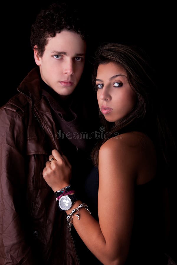Una coppia bella e carina immagine stock libera da diritti