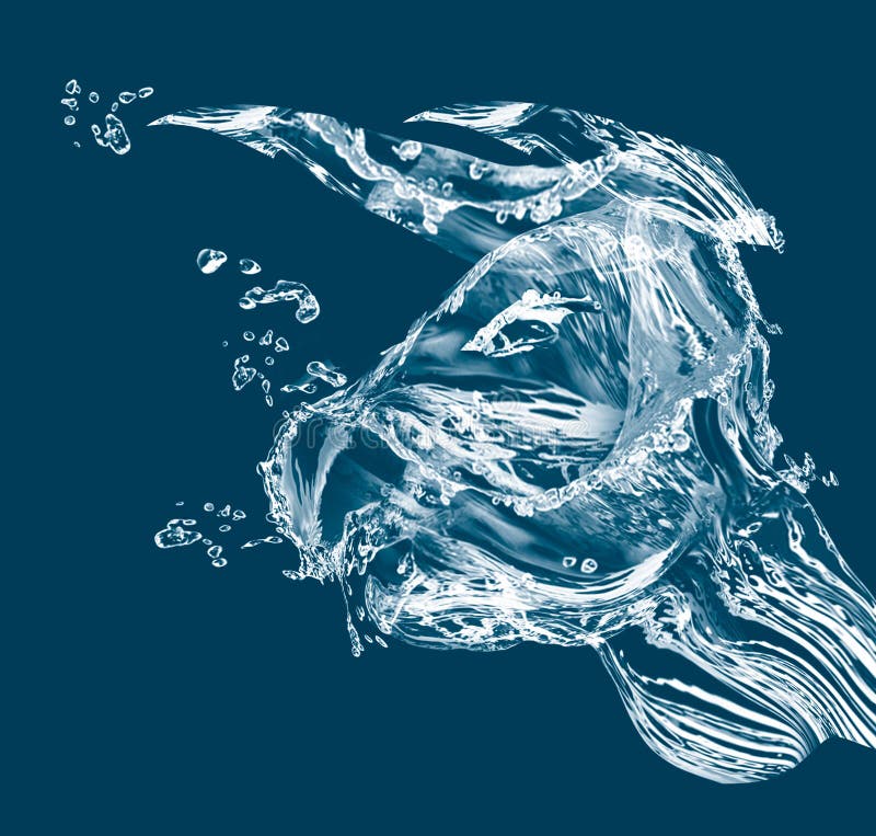 Una cabeza del toro hecha por el agua stock de ilustración Una cabeza del toro hecha por el agua stock de ilustración