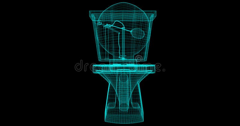 Una Cavo-struttura di una toilette, 3D reso con i miei propri progettazione illustrazione vettoriale Una Cavo-struttura di una toilette, 3D reso con i miei propri progettazione illustrazione vettoriale