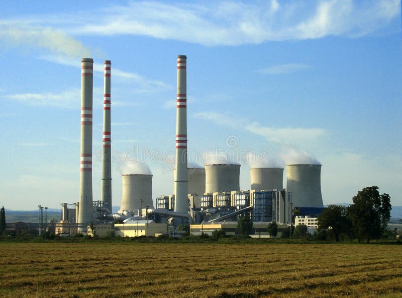 Una centrale elettrica immagine stock Una centrale elettrica immagine stock