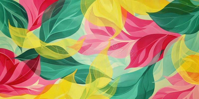 Una colorata forma astratta di foglia è il punto focale di questo vibrante aig62. Modello di foglia astratto con colori vibranti che incarnano energia e creatività ideale per un'estetica artistica con l'AIG62 ai