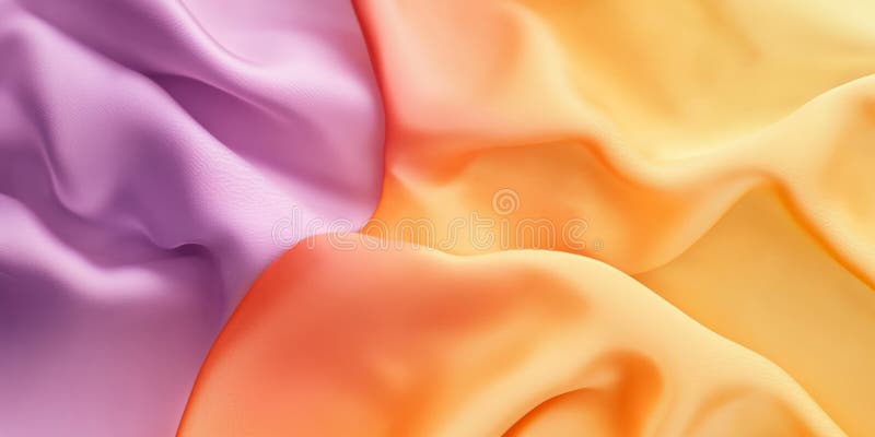 Una gradiente di sogno senza soluzione di continuità che passa tra arancione bruciato color sole splendente giallo e lilaco immagini stock