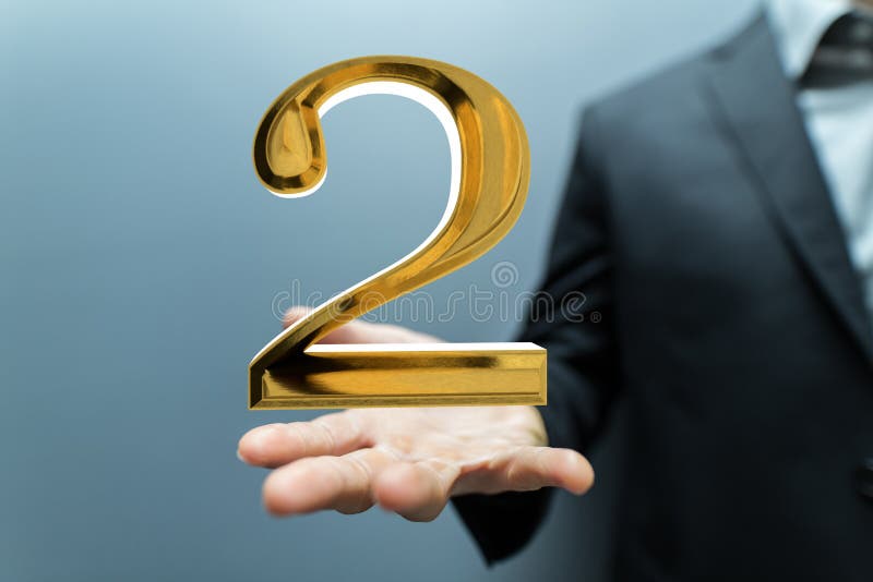 3d  2 Years or award Anniversary Illustration. 3d  2 Years or award Anniversary Illustration