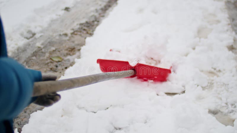 Una ira de invierno en la ciudad fue recibida por una fuerza de niños que se esforzó por la ventisca para limpiar un camino lleno