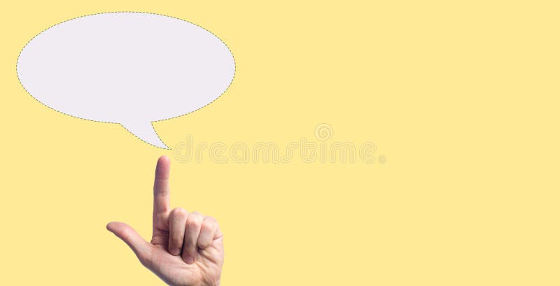 Una mano che indica l'icona in bianco della bolla il concetto sogna, concetto che pensa il nuovo spazio della copia di idea Posto immagini stock Una mano che indica l'icona in bianco della bolla il concetto sogna, concetto che pensa il nuovo spazio della copia di idea Posto immagini stock