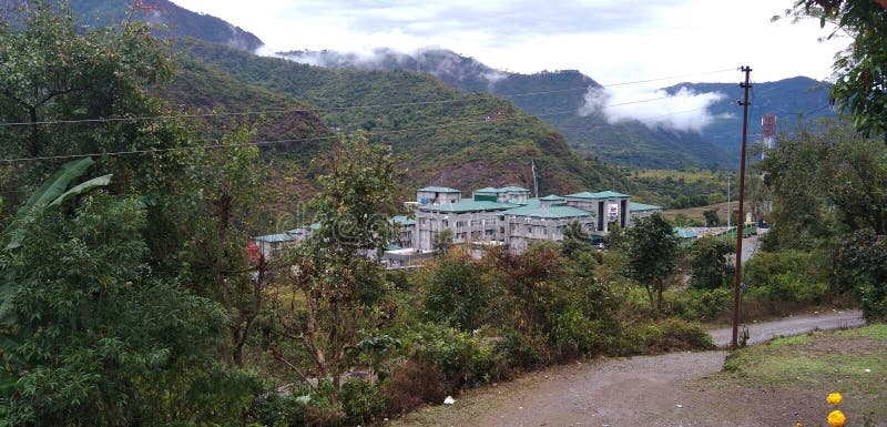 Una mattinata a uttarakhand, in india fotografia stock libera da diritti