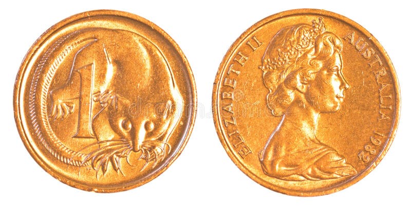 Una moneta del centesimo australiano