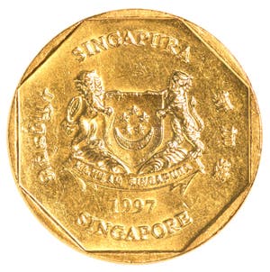 Una Moneta Di Singapore Del Dollaro Immagine Stock Immagine Di Una Moneta Di Singapore Del Dollaro Immagine Stock Immagine Di