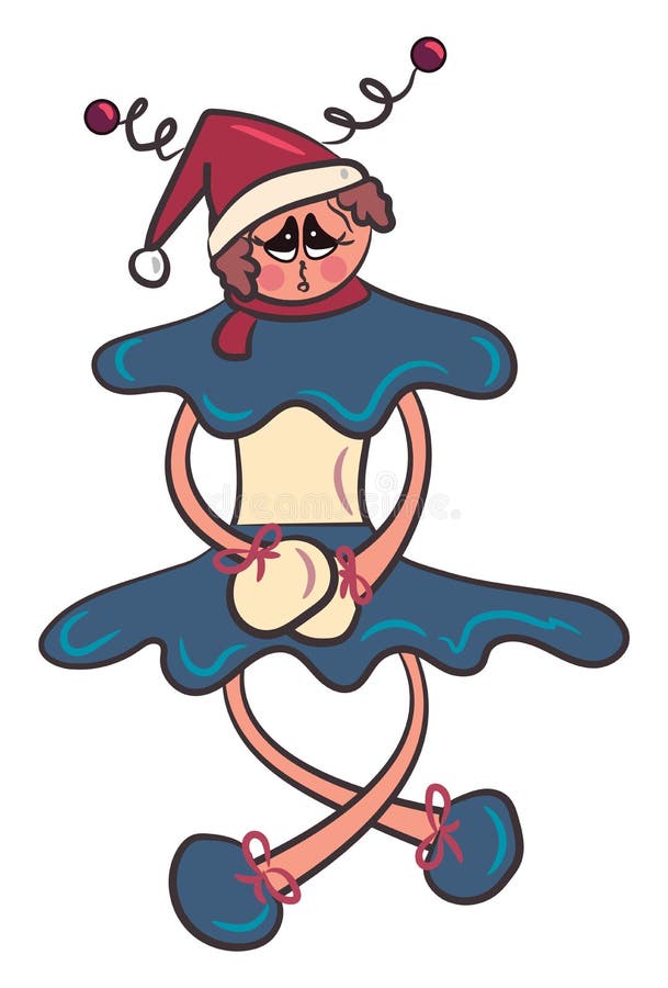 Una Muñeca Triste Con Un Vector De Vestimenta Azul O Ilustración De Color Ilustración del Vector - Ilustración de triste, color: 160148384