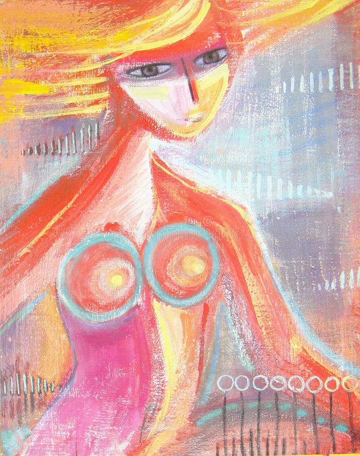 Una muchacha sonriente dulce de la fantasía Retrato de la hembra del primer de la belleza libre illustration Una muchacha sonriente dulce de la fantasía Retrato de la hembra del primer de la belleza libre illustration