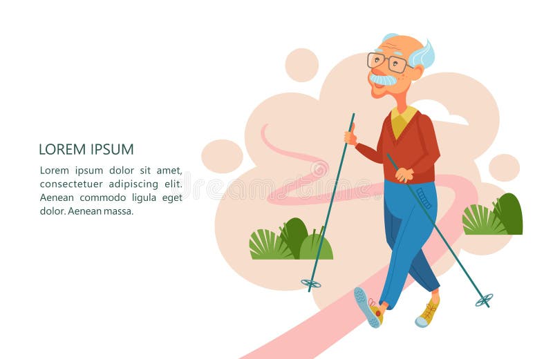 Una más vieja gente lleva una forma de vida activa Personas mayores de los deportes del juego A ilustración del vector Una más vieja gente lleva una forma de vida activa Personas mayores de los deportes del juego A ilustración del vector