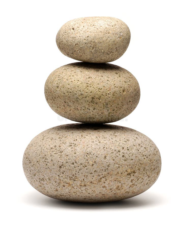 Una pila di tre rocce