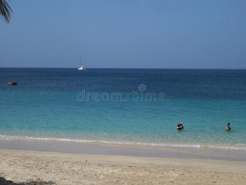 Una playa prístina en el Caribe