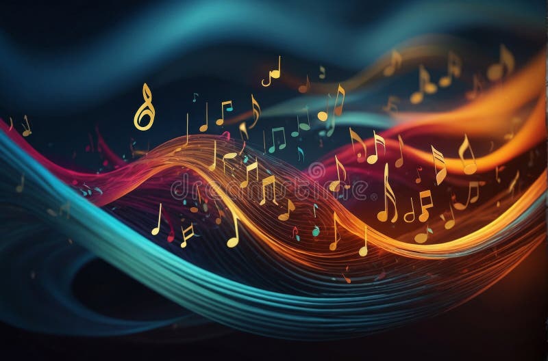 Una representación abstracta de las barras musicales transformadas en olas que simbolizan el sonido. Una representación abstracta de un concepto musical en el que se transforman los cubos musicales en olas que simbolizan el sonido. esta imagen transmite la dinámica y belleza de la música a través de sus elementos visuales. generado por ai