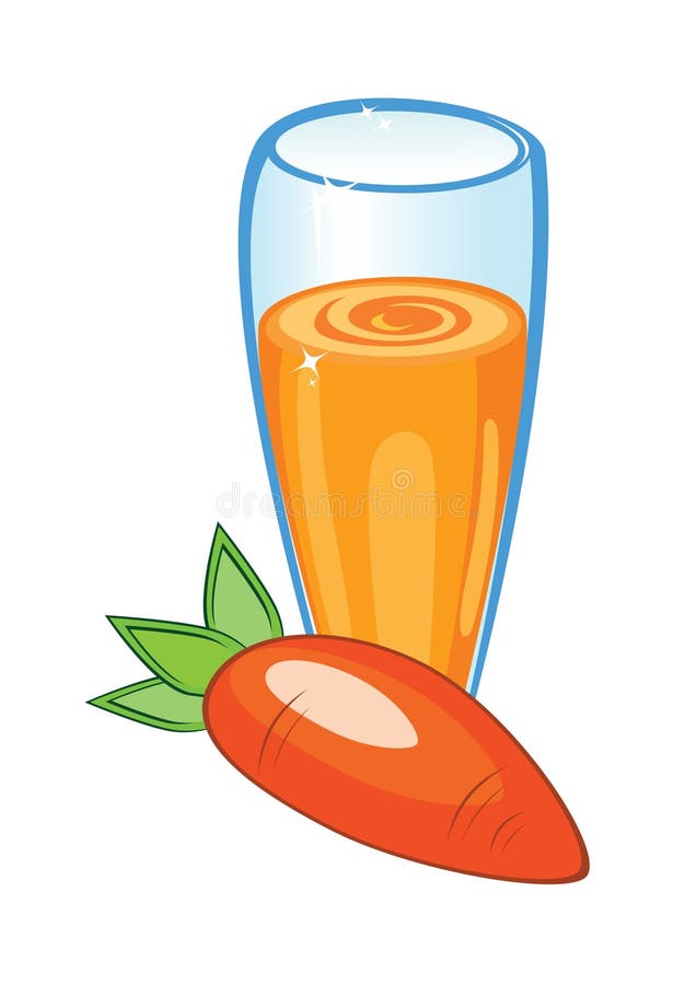 Una spremuta di carota squisita royalty illustrazione gratis