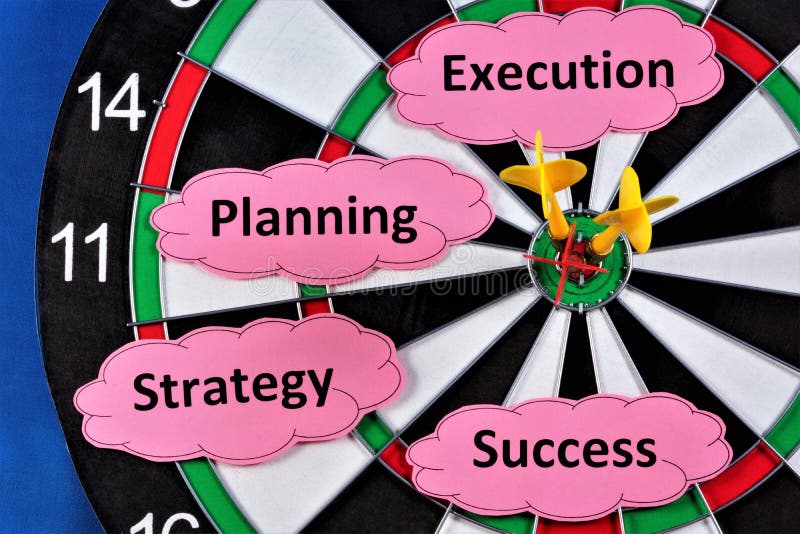 Una strategia di successo è un approccio di pianificazione lungimirante e lungimirante per ottenere un vantaggio competitivo sost immagini stock Una strategia di successo è un approccio di pianificazione lungimirante e lungimirante per ottenere un vantaggio competitivo sost immagini stock