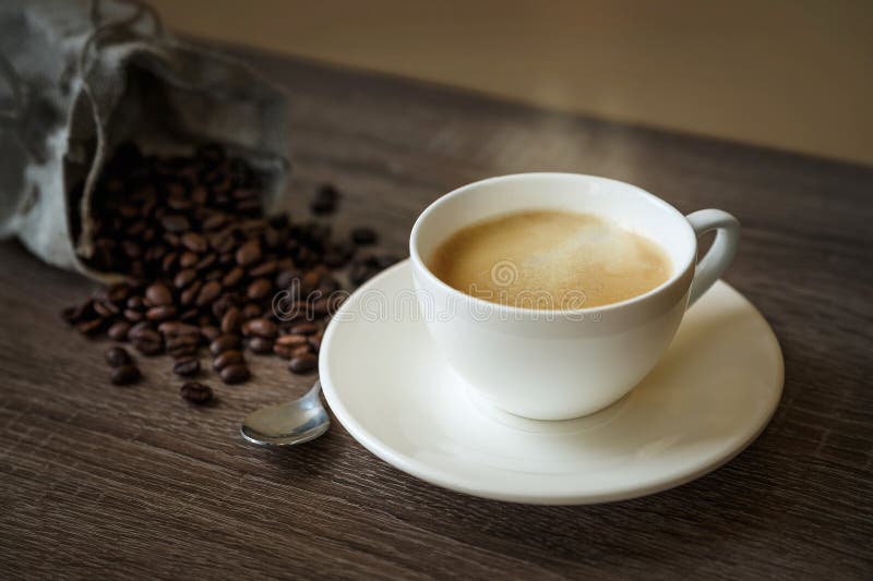 Una taza de café imagen de archivo libre de regalías