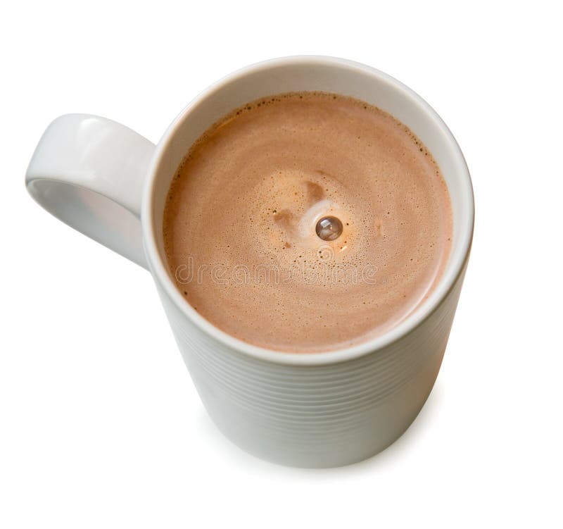 Una taza de chocolate caliente