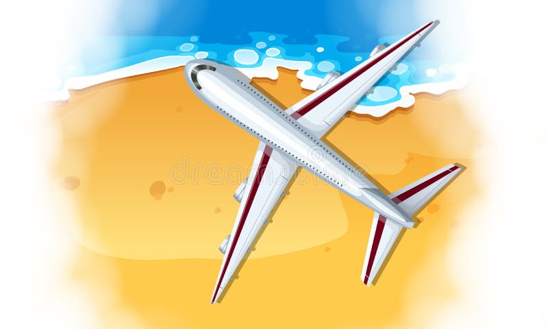 Una visión aérea plana stock de ilustración Una visión aérea plana stock de ilustración