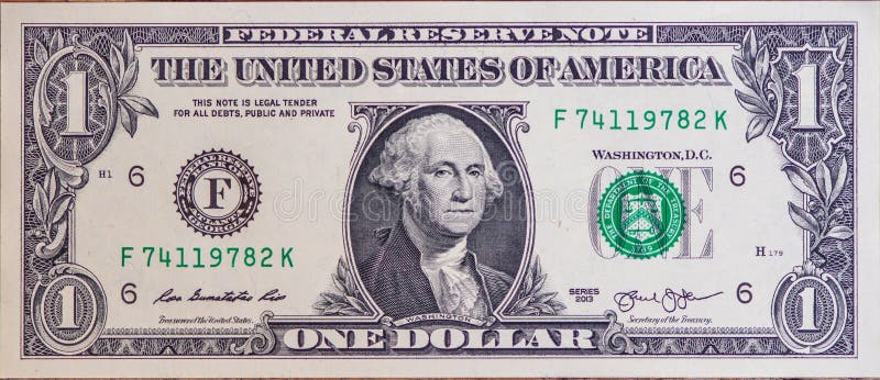 Una vista del primo piano della banconota in dollari