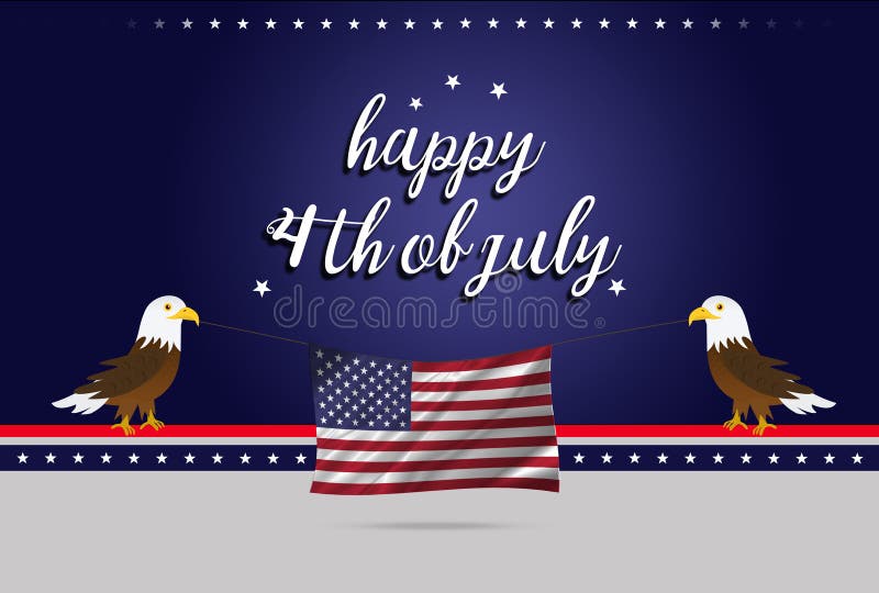 Unabhängigkeitstag von Amerika am 4. Juli lizenzfreie abbildung Unabhängigkeitstag von Amerika am 4. Juli lizenzfreie abbildung