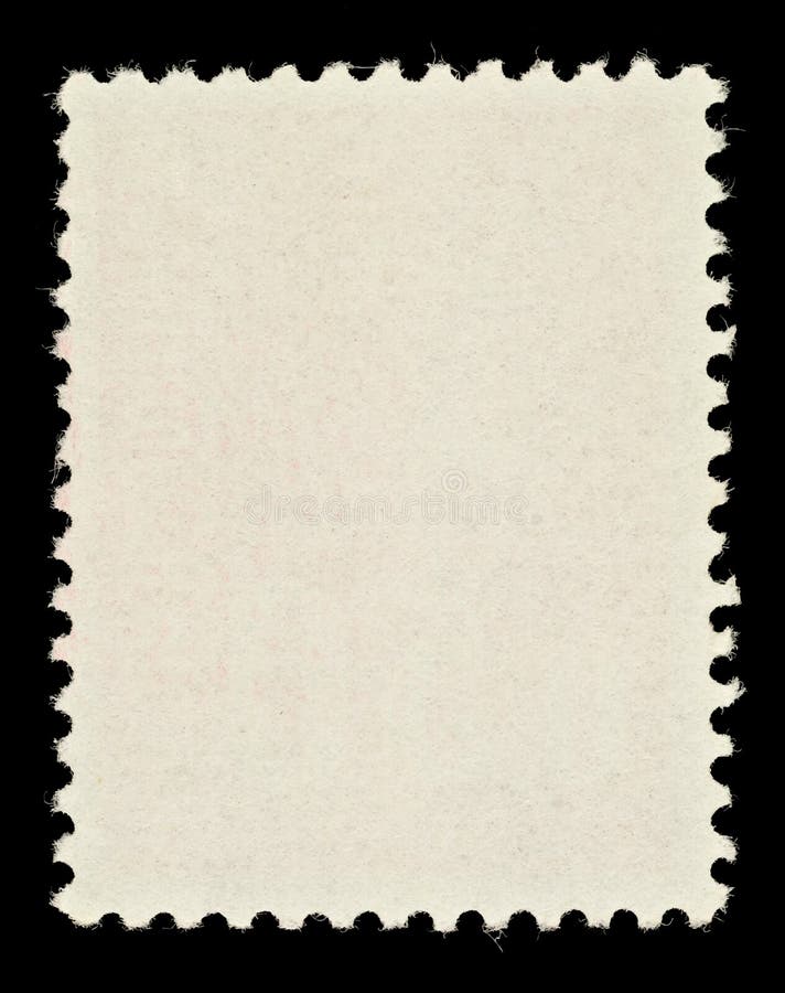 Blank Postage Stamp Framed by Black Border. Blank Postage Stamp Framed by Black Border