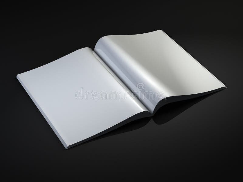 Unbelegte Zeitschriftenschablone stock abbildung Unbelegte Zeitschriftenschablone stock abbildung