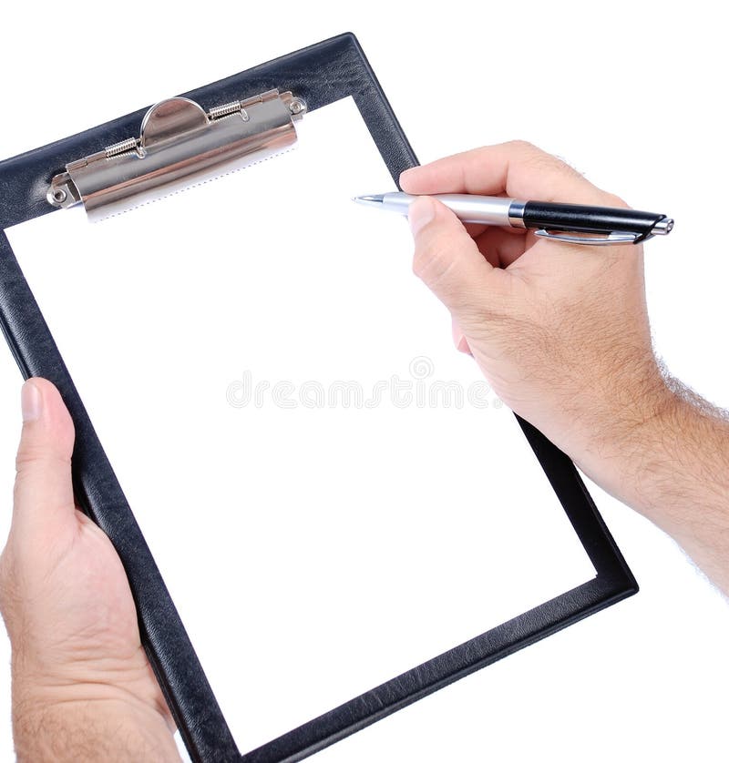 Unbelegtes Klemmbrett lizenzfreies stockfoto