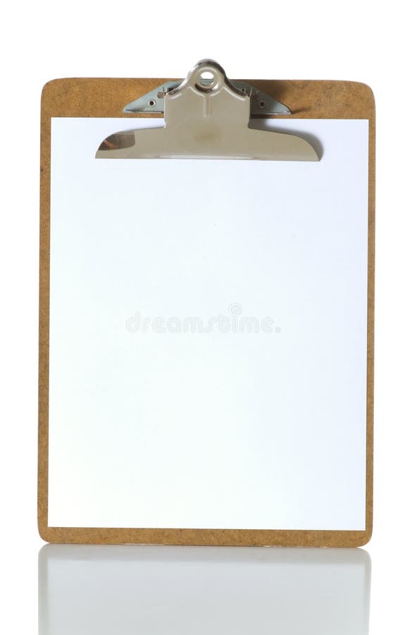 Unbelegtes Klemmbrett lizenzfreie stockfotografie