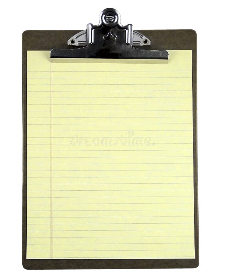 Unbelegtes Klemmbrett. lizenzfreie stockfotos