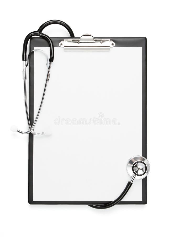 Unbelegtes Klemmbrett mit Ausschnittspfad lizenzfreies stockfoto