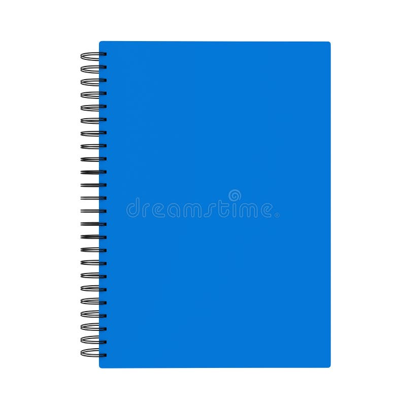 Unbelegtes Notizbuch getrennt stock abbildung