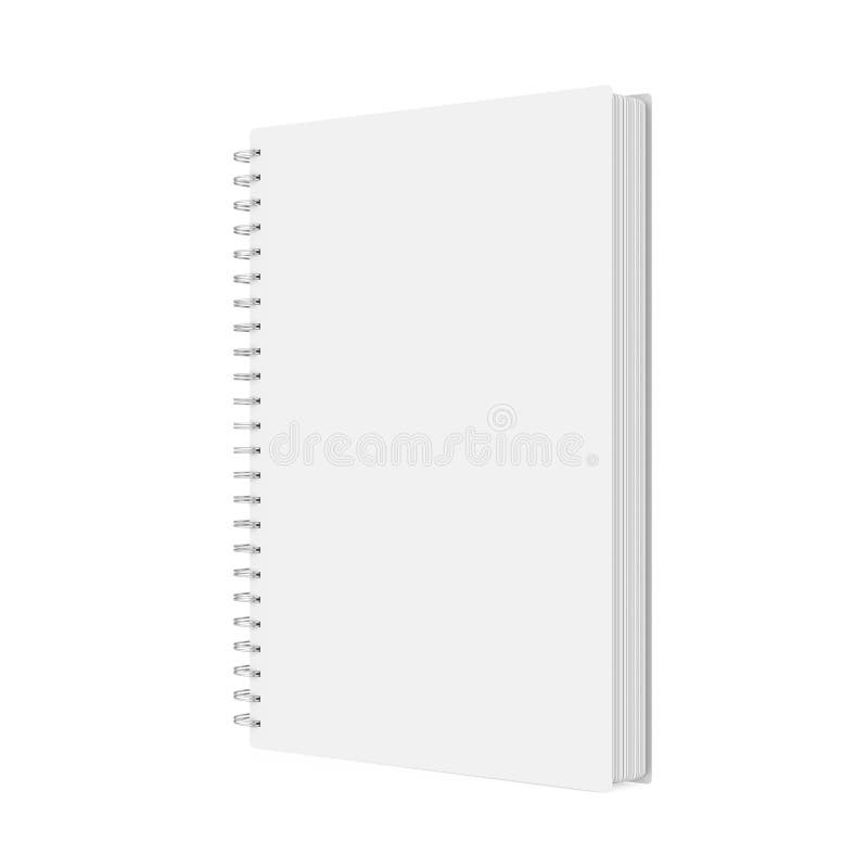 Unbelegtes Notizbuch getrennt stock abbildung