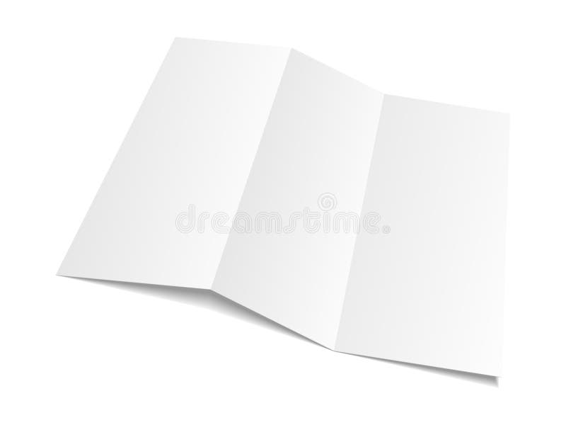 Unbelegtes Weißbuch lizenzfreie abbildung