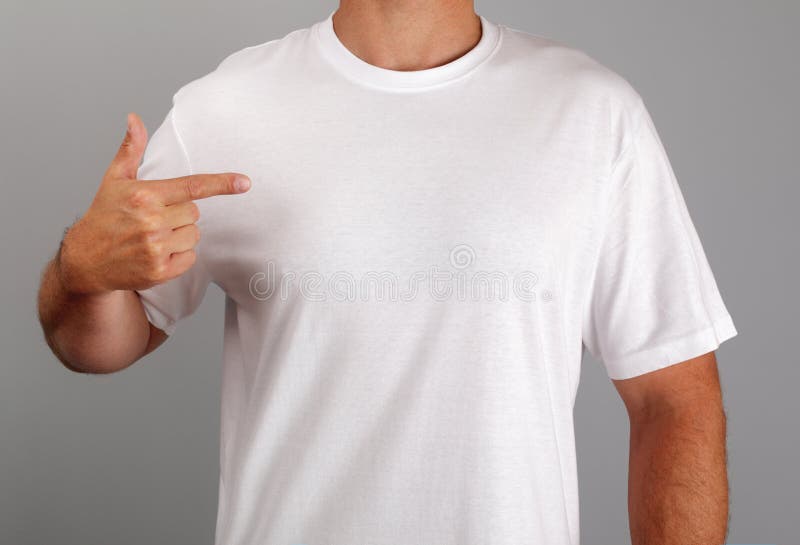 Unbelegtes weißes T-Shirt