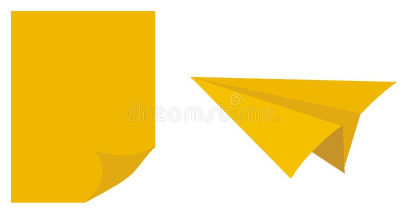 Unbeschriebenes Papier und Fläche vektor abbildung Unbeschriebenes Papier und Fläche vektor abbildung